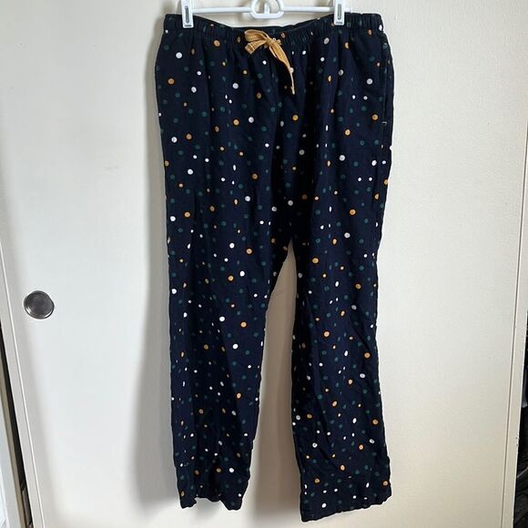 Polka Dot Flannel Pajama Pants - Picture 1 of 6